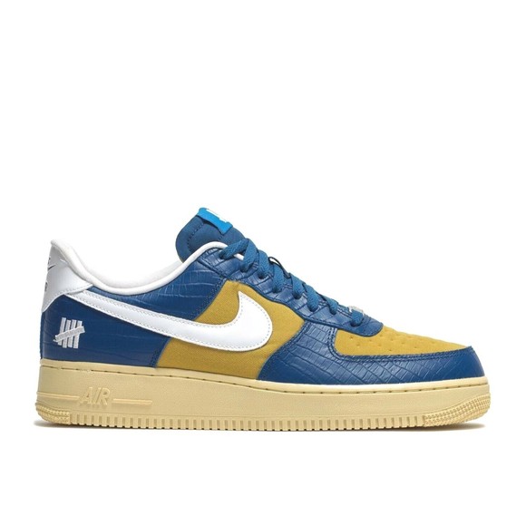 Nike Air Force 1 Low SP Undefeated DM8462-400 Court Blue White Goldtone 8.5 Men - Picture 2 of 6